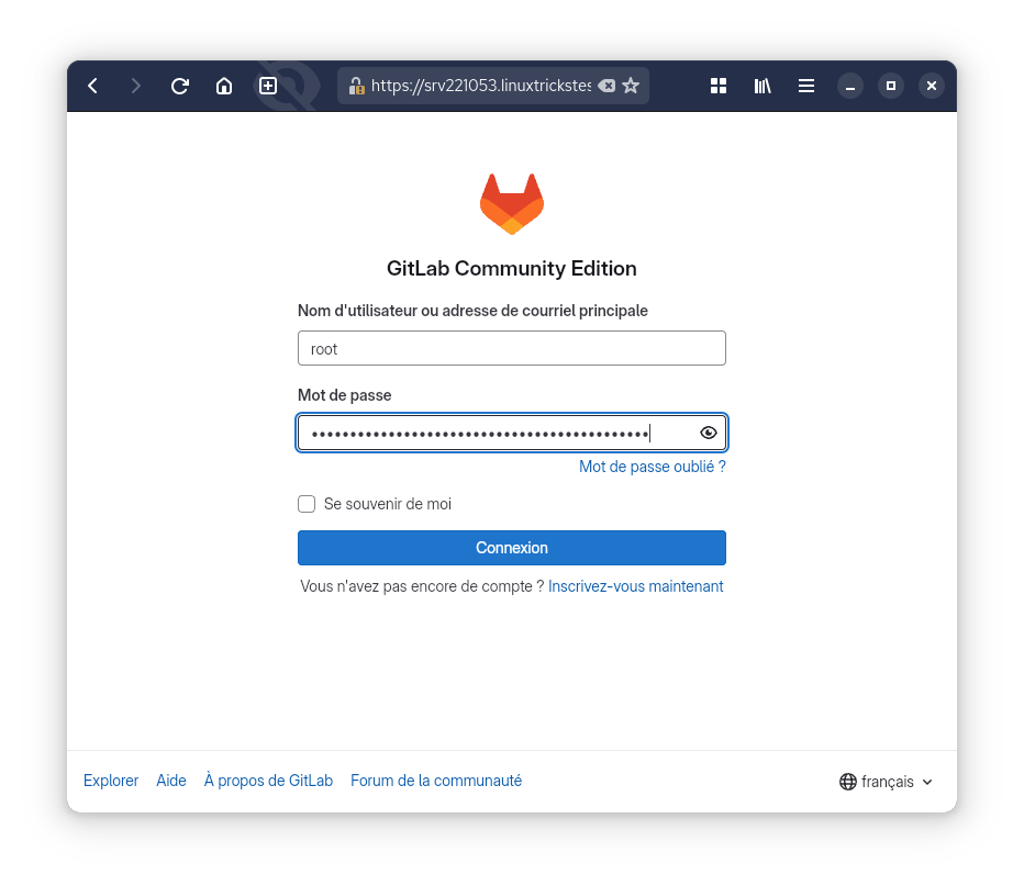 gitlab-connexion