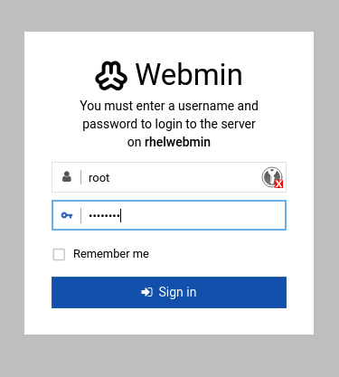 webmin-login